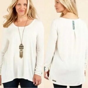 ⭐️Matilda Jane Women's oatmeal Long Sleeve Top